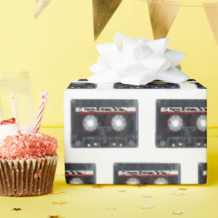 Happy Birthday Cassette Tape Geschenkpapier