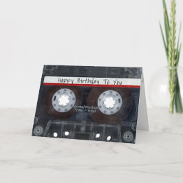 Happy Birthday Cassette Tape Karte