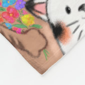 Happy Birthday Cat Baby Fleece Blanket (Ecke)