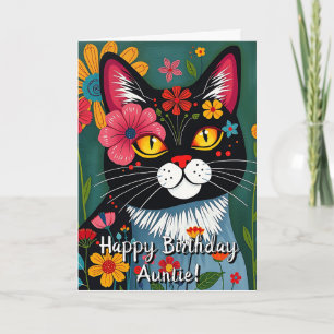 Happy Birthday Cat Coloring Seite Inside Karte