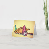 Happy Birthday Cat Dankeskarte (Vorderseite)