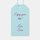 Happy Birthday Cat Geschenkanhänger (Rückseite)