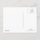 Happy Birthday Cat in Party Hat Einladungspostkarte (Rückseite)