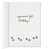 Happy Birthday Cat in Suitcase Card (Innen (Rechts))