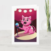 Happy Birthday Cat Karte (Vorderseite)