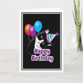 Happy Birthday Cat Karte