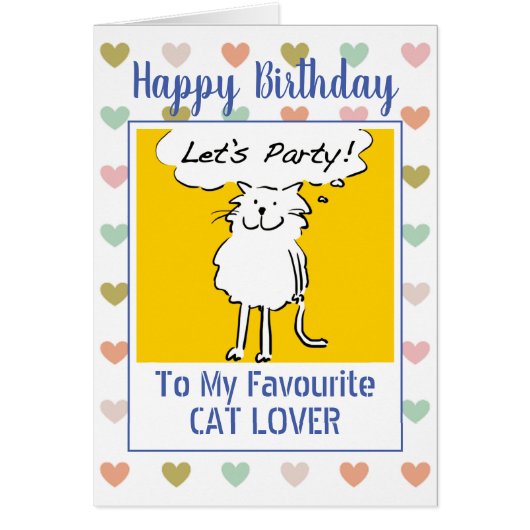 Happy Birthday Cat Lover (Vorne)
