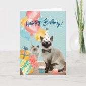 Happy Birthday Cat Lover | Funny Edith Text Karte (Vorderseite)