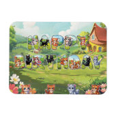 Happy Birthday Cat Magnet für Katzen Liebhaber (Horizontal)