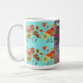 Happy Birthday Cat Orange Poppy Frauen Name Tasse (Links)