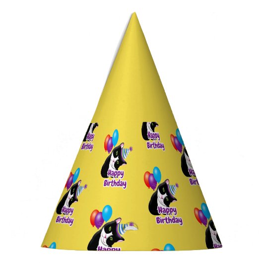 Happy Birthday Cat Partyhütchen (Links)