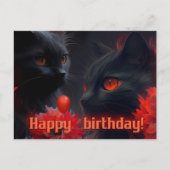 Happy Birthday! Cat Postkarte (Vorderseite)