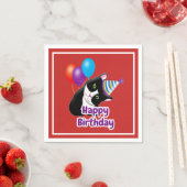 Happy Birthday Cat Serviette (Beispiel)