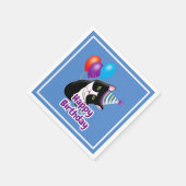 Happy Birthday Cat Serviette (Ecke)