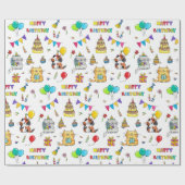 Happy Birthday Cats Packpapier von Nicole Janes (Flach)