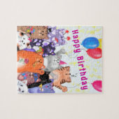 Happy Birthday Cats Puzzle (Horizontal)