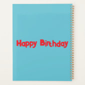 Happy Birthday Celebration Calendar Planner Planer (Rückseite)
