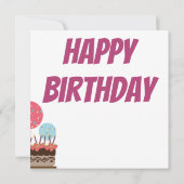 Happy Birthday Celebration Card (Rückseite)