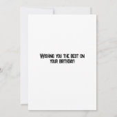 Happy Birthday Celebration Card (Rückseite)