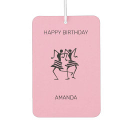 Happy Birthday Celebration Dancers Pink Autolufterfrischer