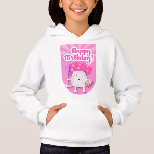 Happy Birthday Celebration Design Hoodie (Vorderseite)