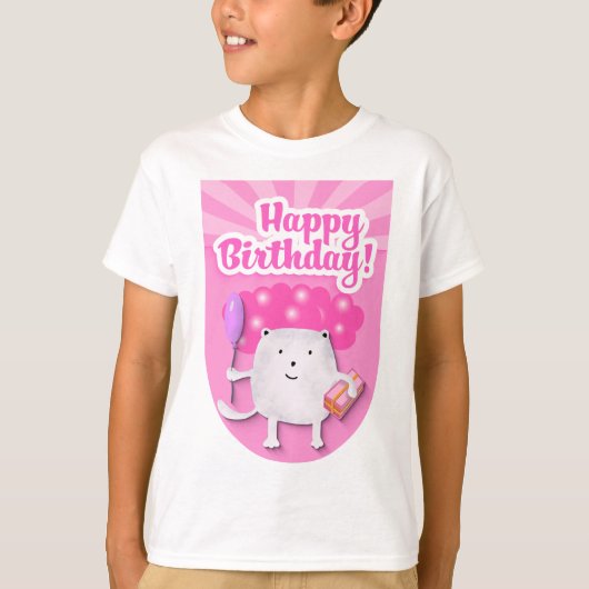 Happy Birthday Celebration Design T-Shirt (Vorderseite)