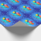 Happy Birthday Celebration Geschenkpapier (Ecke)