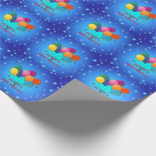 Happy Birthday Celebration Geschenkpapier (Ecke)