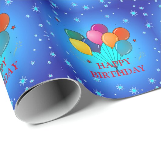 Happy Birthday Celebration Geschenkpapier (Rolleneckpunkt)