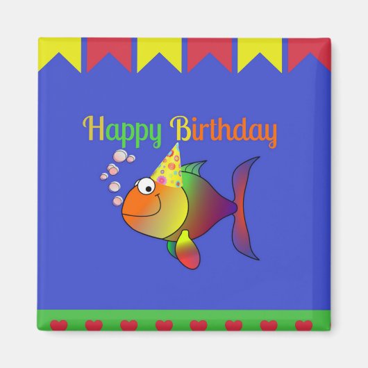 Happy Birthday Celebration Magnet (Vorne)