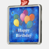 Happy Birthday Celebration Ornament Aus Metall (Links)
