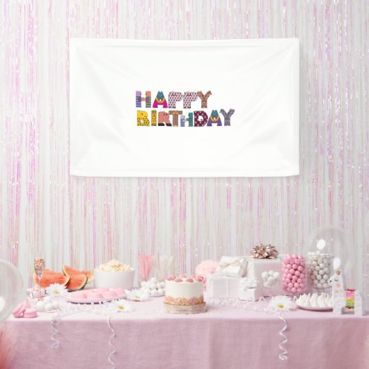 Happy Birthday Celebration Party Banner (Party)