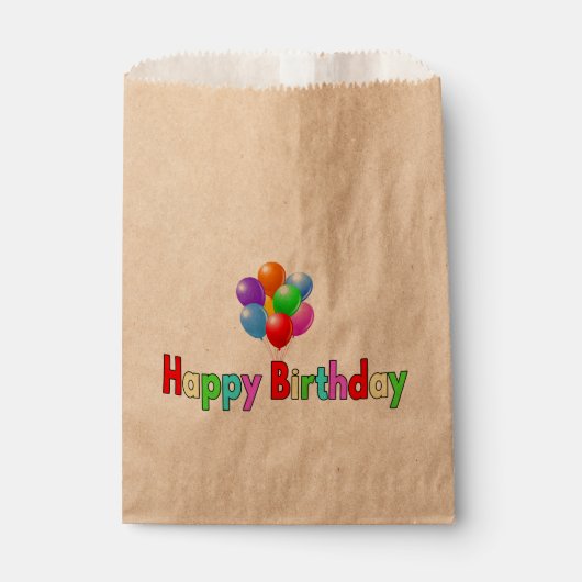 Happy Birthday Celebration Party Geschenktütchen (Vorderseite)