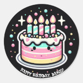 Happy Birthday Celebration Personalisiert Stickers (Vorderseite)