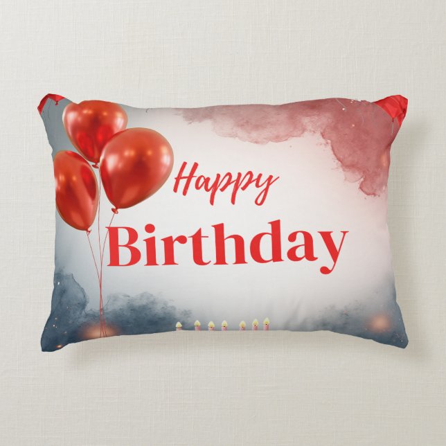 Happy Birthday Celebration Pillow Dekokissen (Vorderseite)
