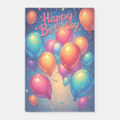 Happy Birthday Celebration Post-It Notes Post-it Klebezettel (Vorderseite)