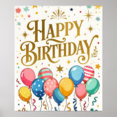 Happy Birthday Celebration Poster (Vorne)