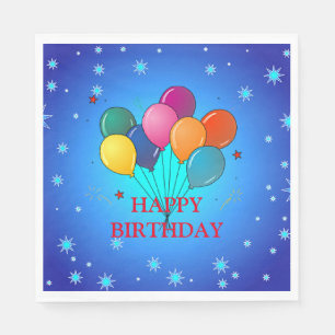 Happy Birthday Celebration Serviette