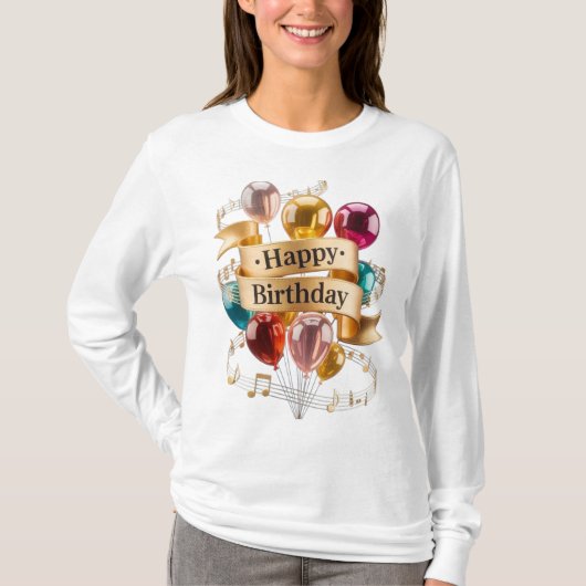 Happy Birthday Celebration T-Shirt (Vorderseite)