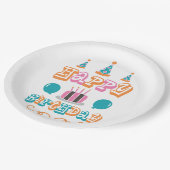 Happy Birthday Celebrations Paper Teller (Schrägansicht)