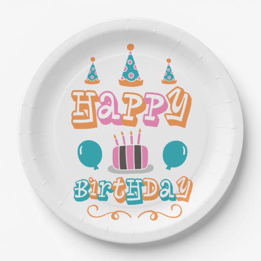 Happy Birthday Celebrations Paper Teller (Vorderseite)