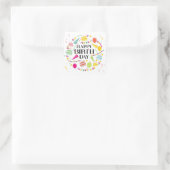 Happy Birthday Celebrations Square Sticker (Tasche)