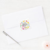 Happy Birthday Celebrations Square Sticker (Umschlag)
