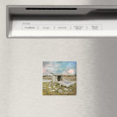Happy Birthday Celtic Ruins Magnet (In Situ (Geschirrspüler))