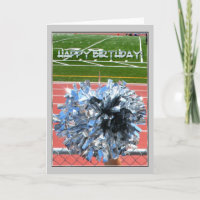 Happy Birthday Cheer pom pom