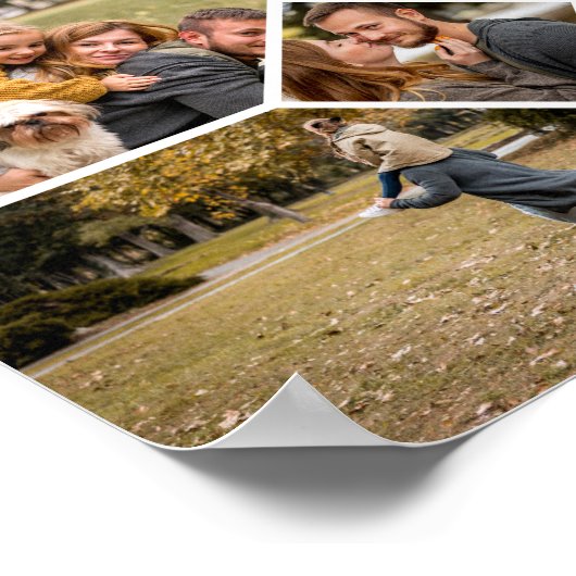 Happy Birthday Cheers To 50 Years Photo Collage Poster (Ecke)