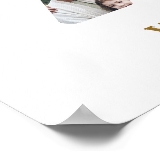 Happy Birthday Cheers To 70 Years Photo Collage Poster (Ecke)