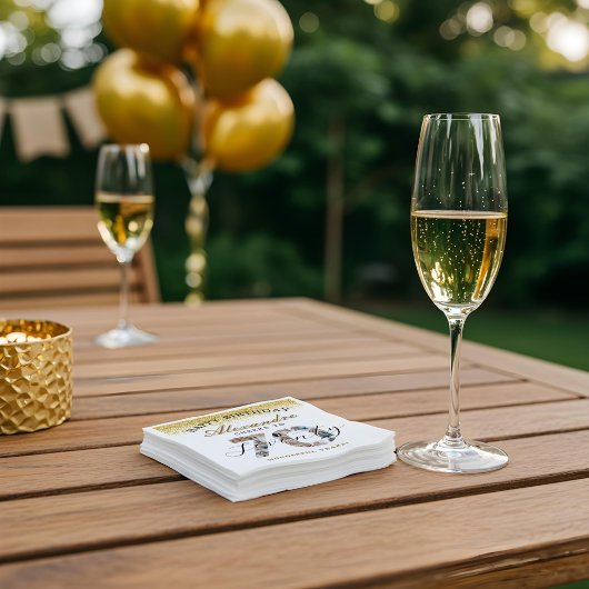 Happy Birthday Cheers To 70 Years Photo Collage Serviette