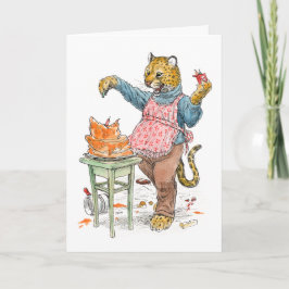 Happy Birthday Cheetah Card Karte