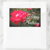 Happy Birthday Cherry Parfait Rose #2 Stickers (Tasche)